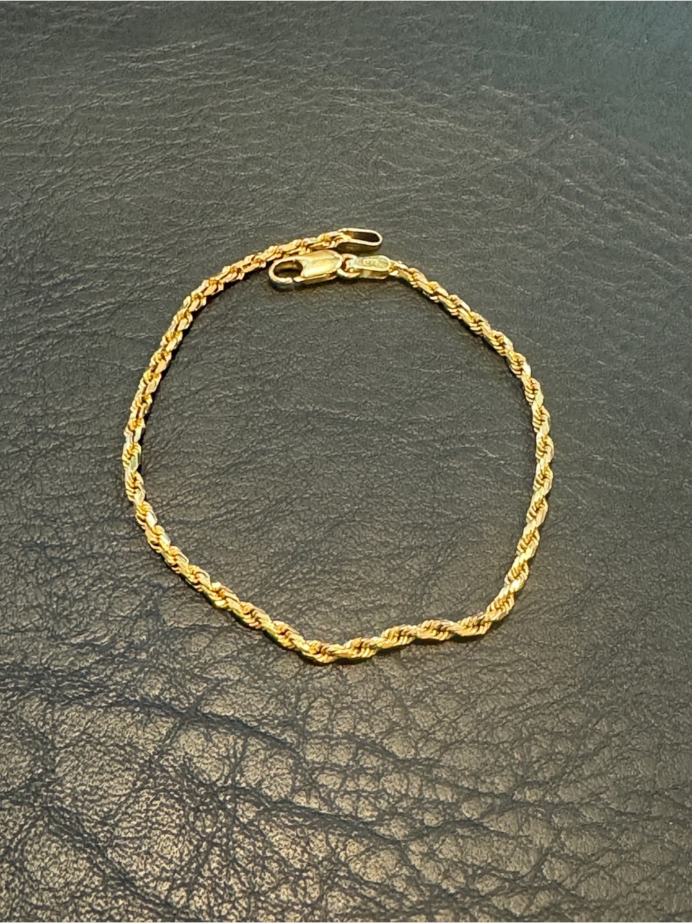 14k rope bracelet
